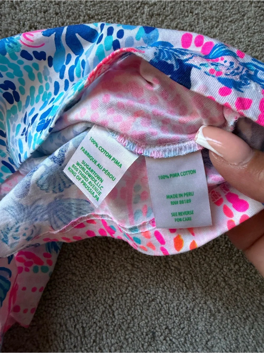 Lily Pulitzer Blue & Pink Floral Sundress small - Picture 8 of 8